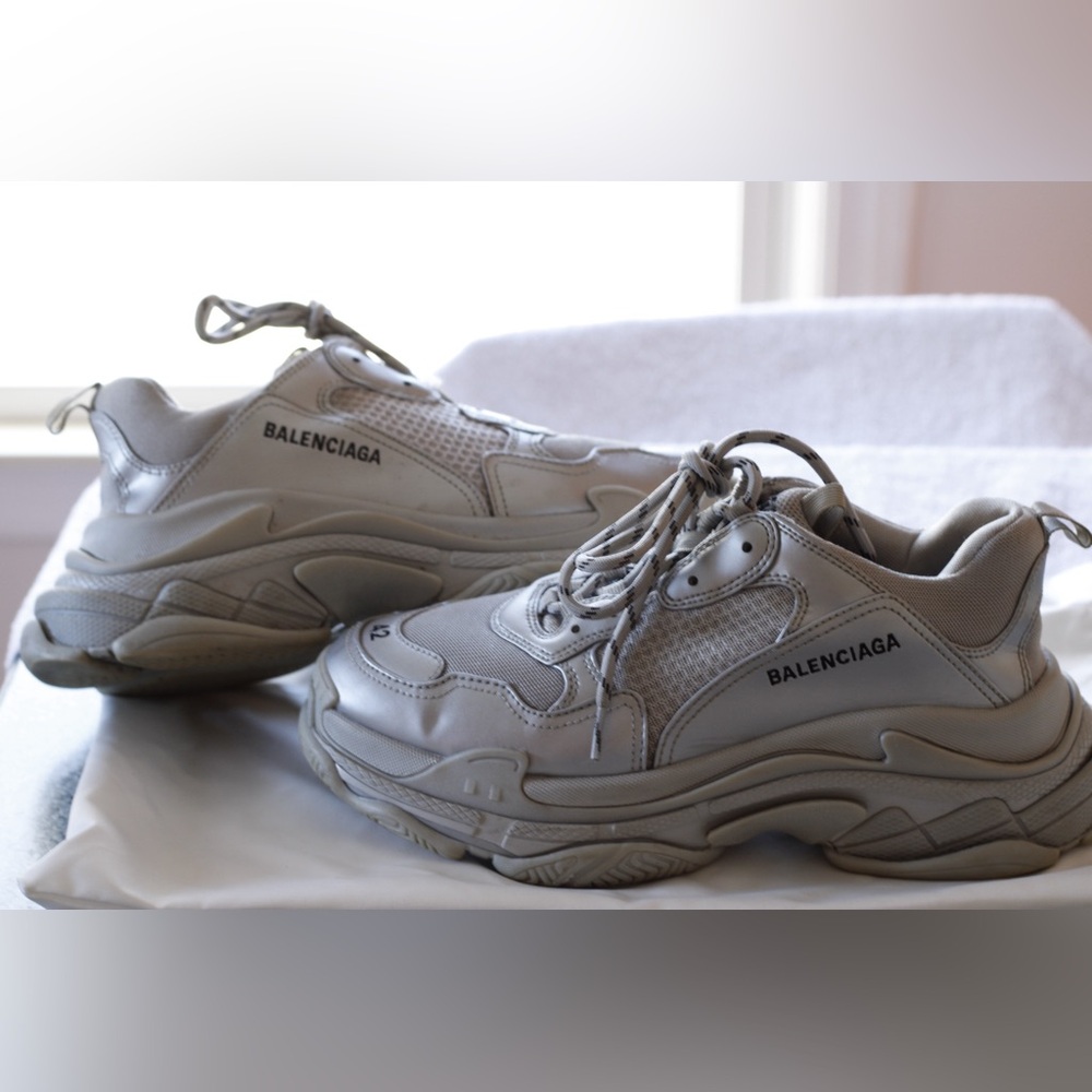 Balenciaga Silver Sneakers - Picture 7 of 10